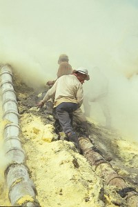 Miners, Kawah Ijen Sulphur Mine