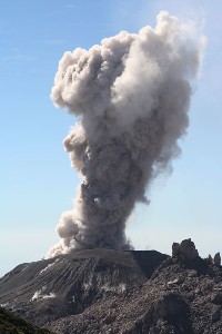 Santiaguito Eruption Ash Cloud