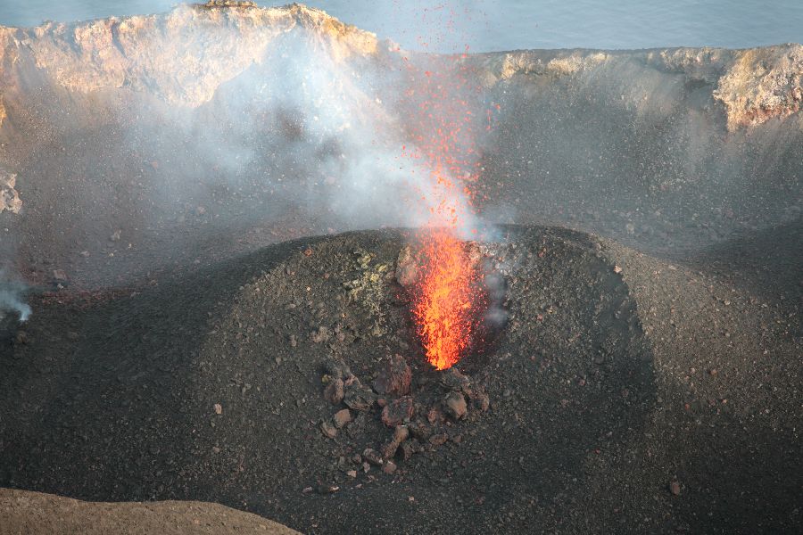 Strombolian Activity, Stromboli Volcano