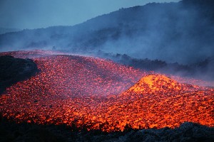 Etna Lava Flows 2006 Eruption