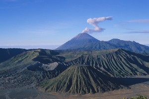 Bromo Volcano, Batok cone, Semeru volcano (Tengger Caldera Panorama)