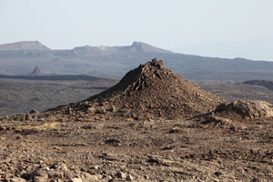 South end of Erta Ale Caldera, Hayli Gubbi volcano