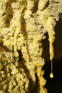 Erta Ale Fumarolic Sulphur deposits Stalagtite