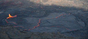 Erta Ale lava lake convection animation