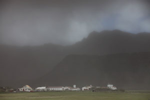 Eyjafjallajökull volcano shrouds surrounding landscape in ash
