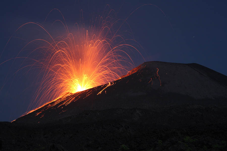 Strombolian Eruption, Anak Krakatau Volcano 2008