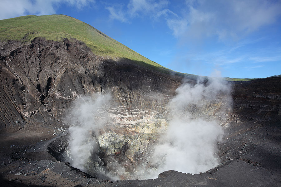 Fumarolic activity in active crater, Lokon-Empung volcanic complex, Indonesia