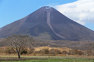 Landscape shot of Momotombo volcano, Nicaragua
