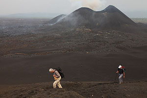 Nyamuragira volcano - first ascent of primary eruption crater complex