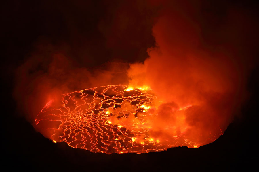 Nyiragongo Volcano Lava Lake
