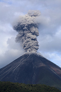 Reventador volcano, Ecuador, Ash Cloud