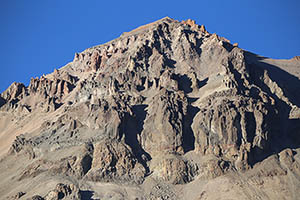 Eroded volcanoclastic deposits on Hualca Hualca volcano