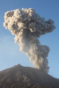 Sakurajima Volcano, Showa Crater, Vulcanian Eruption, 2009/2010