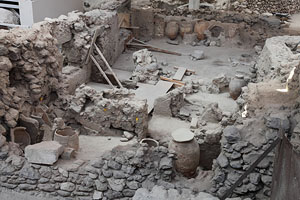 Akrotiri excavations, Thira, Santorini