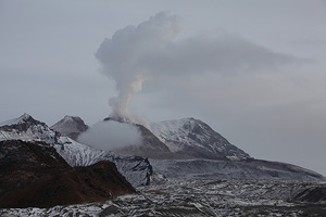 Degassing lava dome, Shiveluch volcano