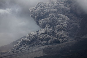 Pyroclastic Flow, Sinabung Volcano