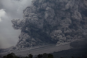 Pyroclastic Flow, Sinabung Volcano
