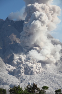 Sinabung volcano, June 2015, small pyroclastic flow