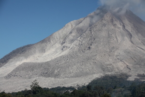Sinabung volcano, June 2015,view from ESE