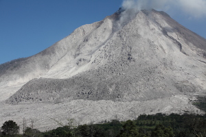 Sinabung volcano, June 2015, view from SE