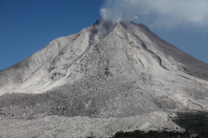 large andesite lava flow deposit, Sinabung volcano