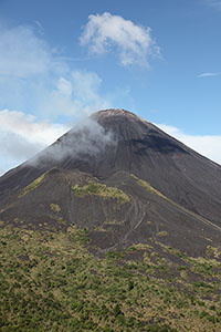 Aesoput parasitic tephra cone, Soputan volcano, portrait orientation