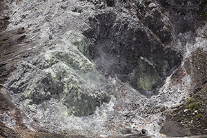 Solfatara in Kawa Masem crater- Temboan volcano near Soputan