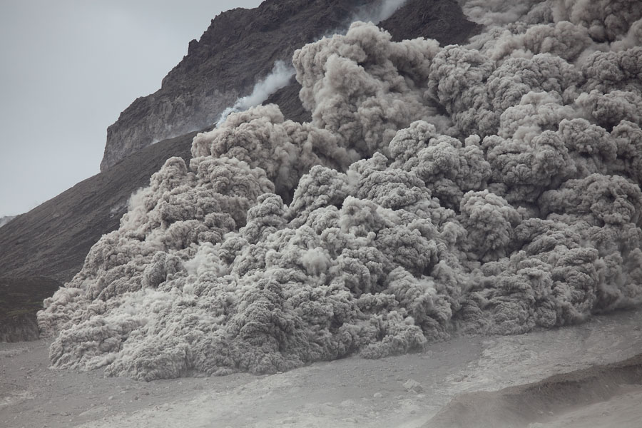 Soufriere Hills Volcano Pyroclastic Flow, Block and Ash Flow, Montserrat