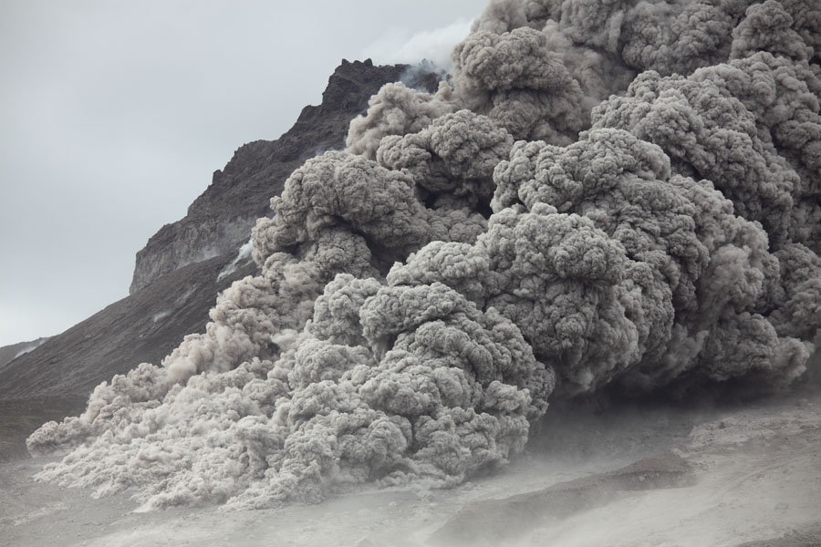 Soufriere Hills Volcano Pyroclastic Flow, Block and Ash Flow, Montserrat