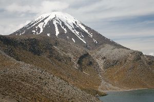 Tongariro Volcano Ngauruhoe Cone Upper Tama Lake