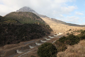 Sabo dams, stepped check dams, Oshiga gorge, Unzen