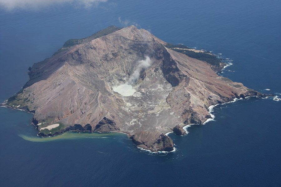 White Island Volcano Aerial Photo