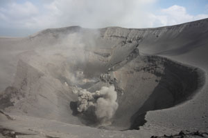 Yasur volcano crater complex 2010
