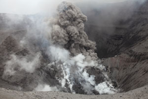 Activity at Yasur volcano 2010