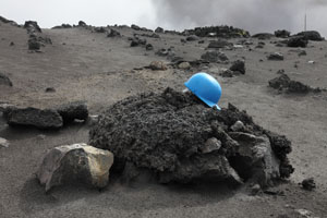 Fresh volcanic bomb, Yasur volcano