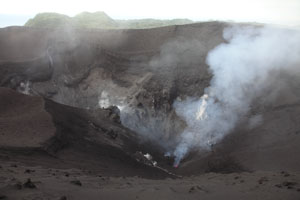 Yasur volcano overview from west rim