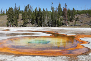 Chromatic Pool, Hot Spring, Upper Geyser Basin, Yellowstone